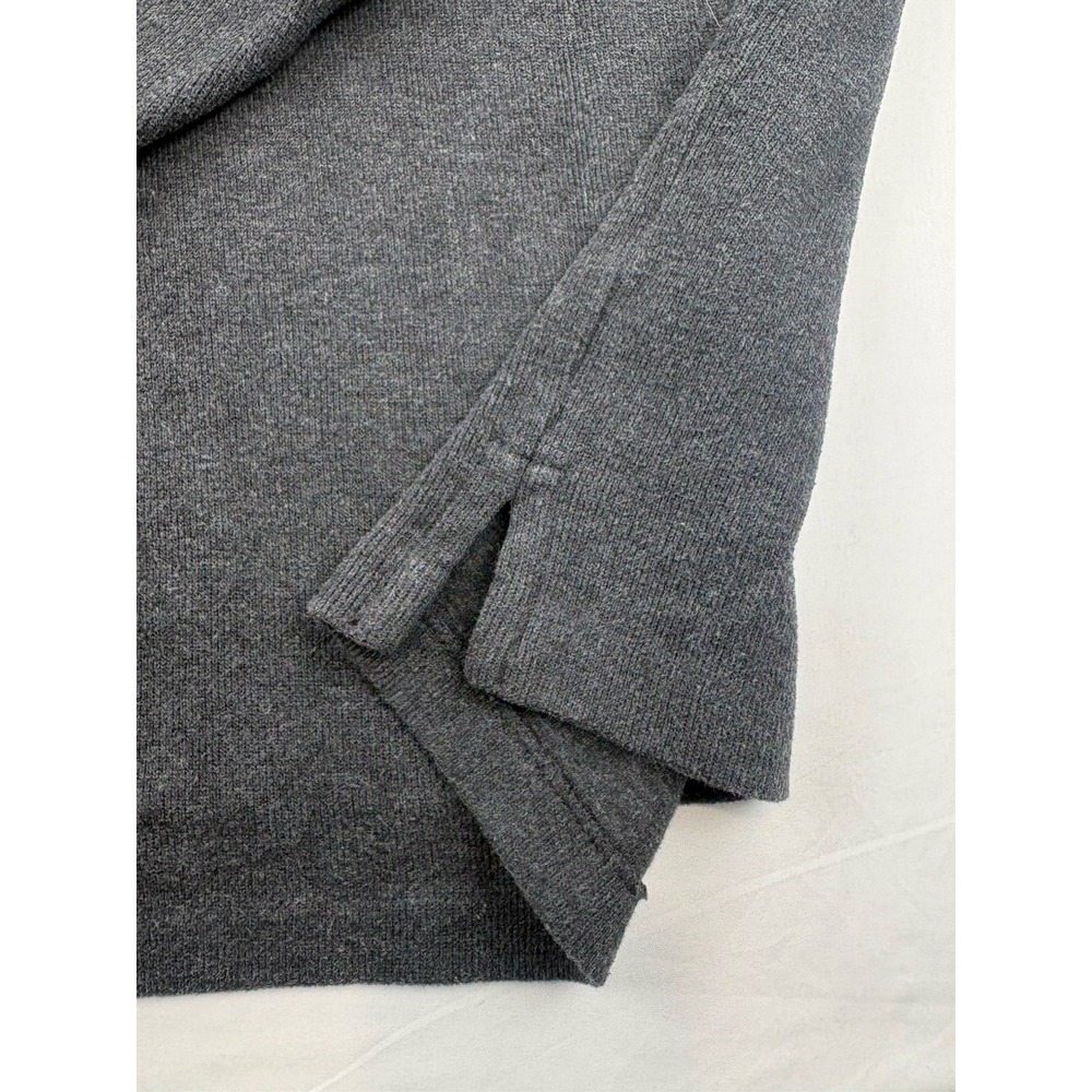 POLO RALPH LAUREN Mens 1/4 Zip Estate Rib Pullover Sweater charcoal Gray Large - Picture 5 of 14